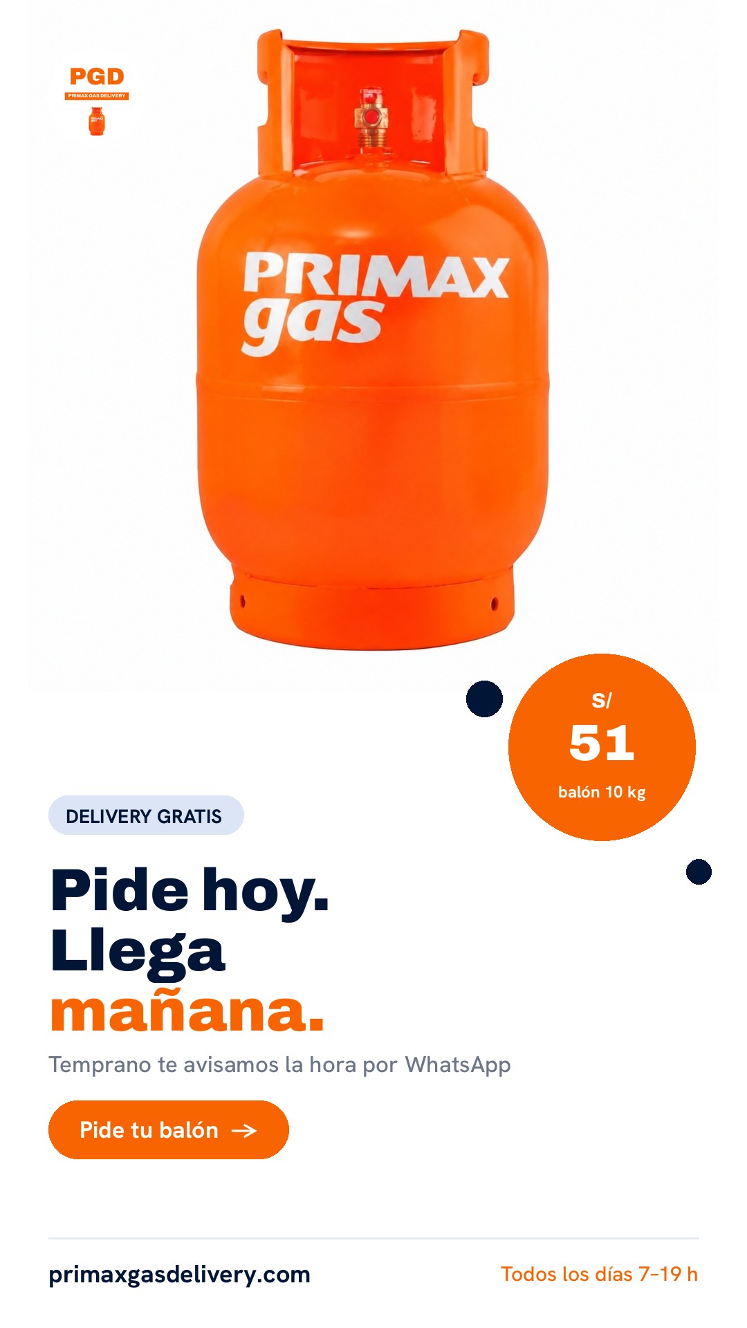 Volante de Balón de gas 10 kg
